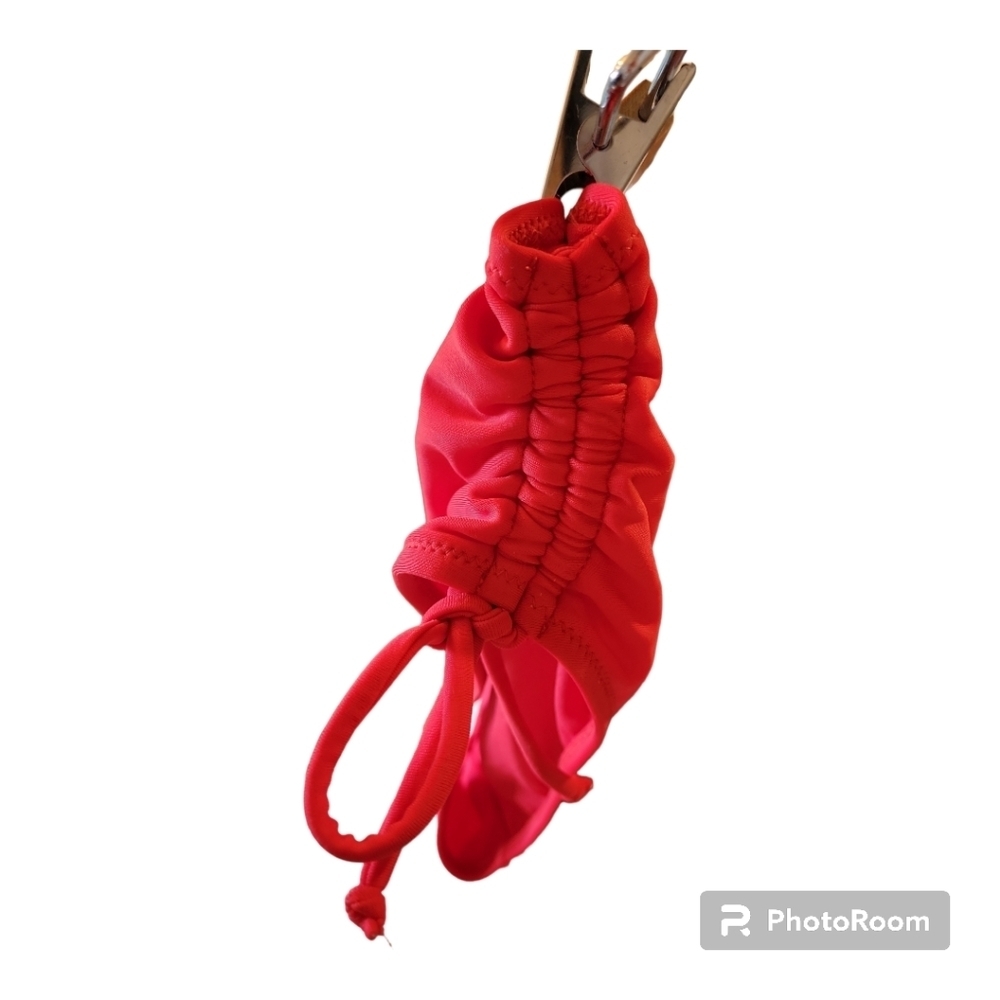 NWOT Penti Red Rouched Full Coverage Bikini Bototms - Picture 4 of 5